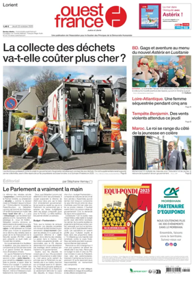 Cover of Ouest France (Lorient)