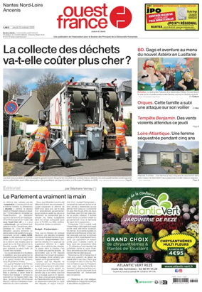 Cover of Ouest France (Nantes / Nord-Loire)