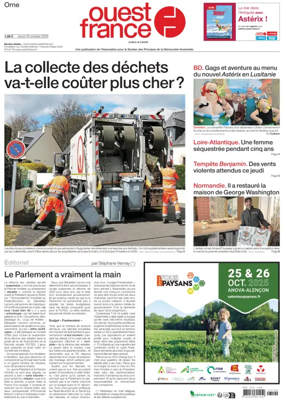 Cover of Ouest France (Orne)