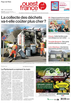 Cover of Ouest France (Pornic / Pays de Retz)
