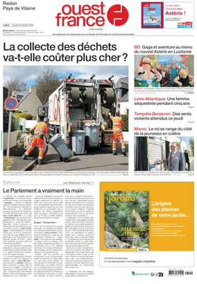 Cover of Ouest France (Redon / Pays de Vilaine)