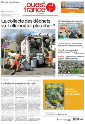 Cover of Ouest France (Rennes Nord)
