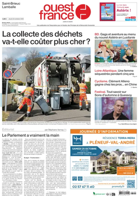 Cover of Ouest France (Saint-Brieuc)