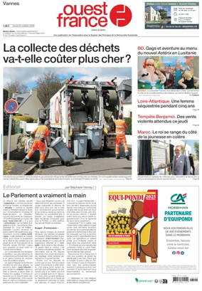 Cover of Ouest France (Vannes)