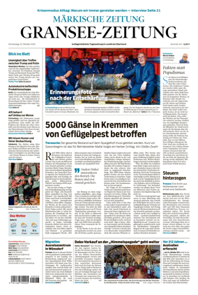 Cover of Gransee-Zeitung