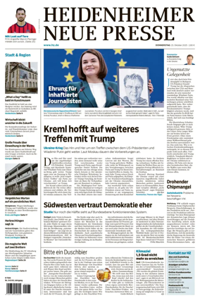 Cover of Heidenheimer Neue Presse