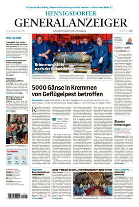 Cover of Hennigsdorfer Generalanzeiger