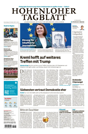 Cover of Hohenloher Tagblatt