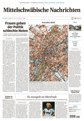 Cover of Mittelschwaebische Nachrichten