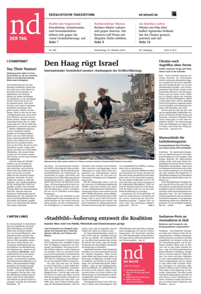 Cover of Neues Deutschland