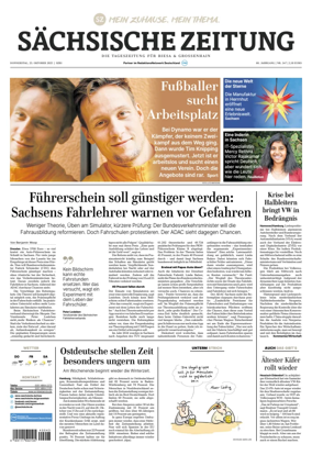 Cover of Sächsische Zeitung (Riesa)