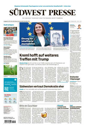 Cover of Südwest Presse (Ulm)