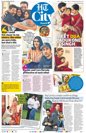 Cover of Hindustan Times (Ranchi) - Live