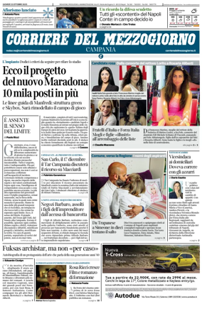 Cover of Corriere del Mezzogiorno (Campania)