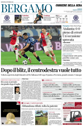 Cover of Corriere della Sera (Bergamo)