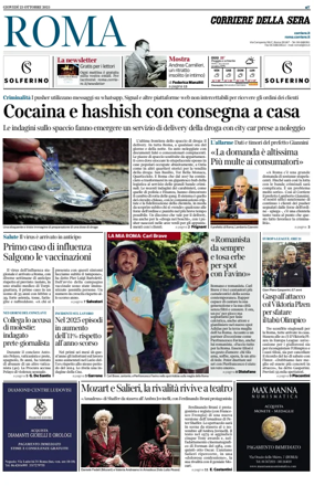 Cover of Corriere della Sera (Roma)