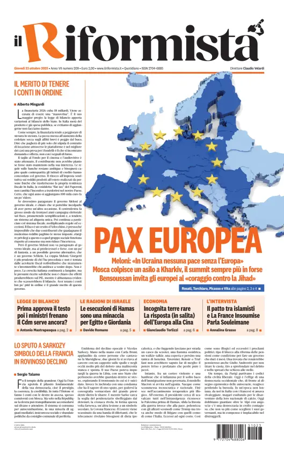 Cover of Il Riformista (Italy)