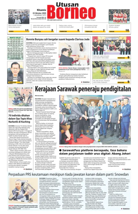 Cover of Utusan Borneo (Sarawak)