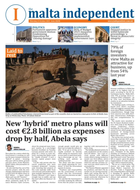 Cover of Malta Independent