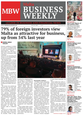 Cover of The Malta Business Weekly