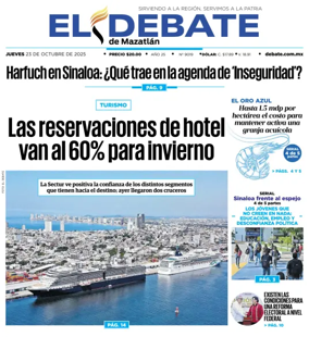 Cover of El Debate de Mazatlan