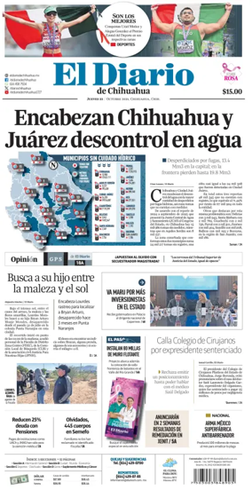 Cover of El Diario de Chihuahua