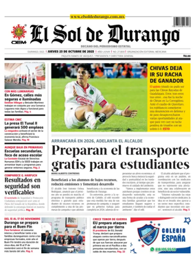 Cover of El Sol de Durango