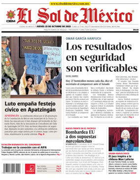 Cover of El Sol de Mexico