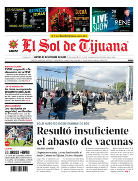Cover of El Sol de Tijuana