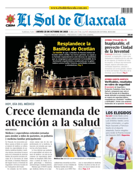 Cover of El Sol de Tlaxcala