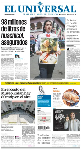 Cover of El Universal