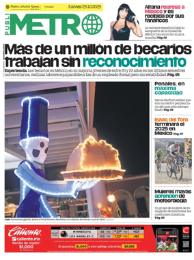 Cover of Publimetro Quintana Roo