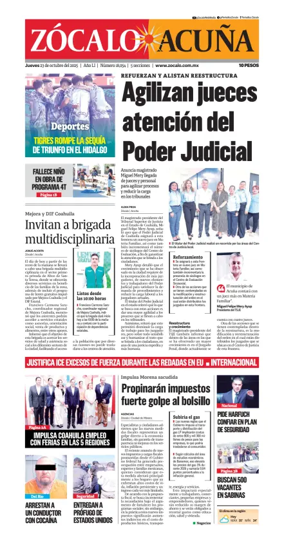 Cover of Zócalo Acuña