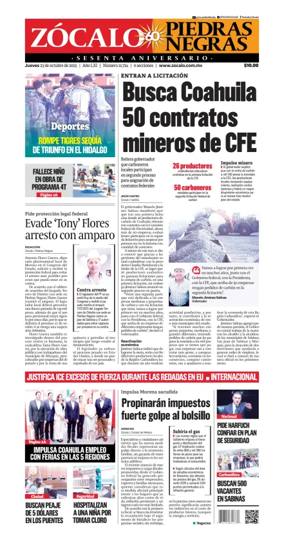 Cover of Zócalo Piedras Negras