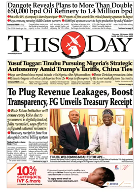 Cover of THISDAY