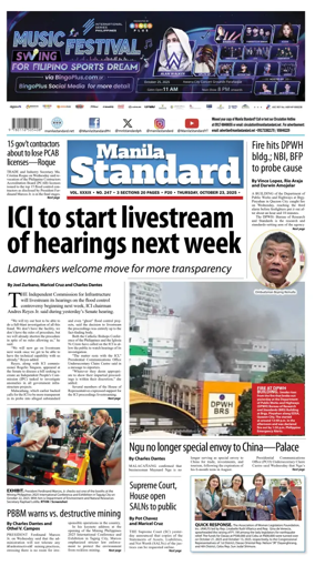 Cover of Manila Standard