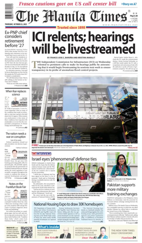 Cover of Manila Times