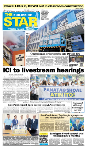 Cover of The Philippine Star