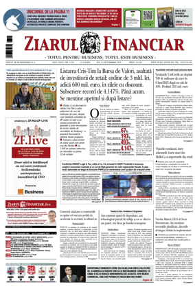 Cover of Ziarul Financiar