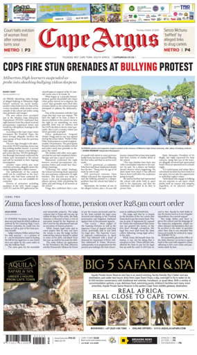 Cover of Cape Argus (PM Edition)
