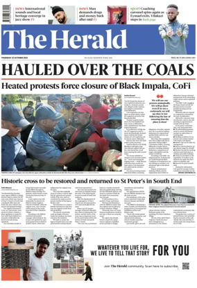 Cover of The Herald (South Africa)