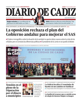 Cover of Diario de Cadiz