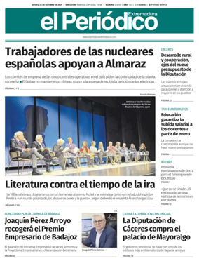 Cover of El Periódico Extremadura