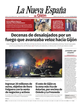 Cover of La Nueva España (Gijón)