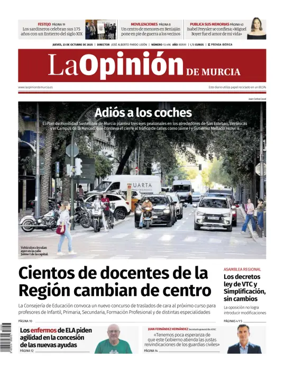 Cover of La Opinión de Murcia