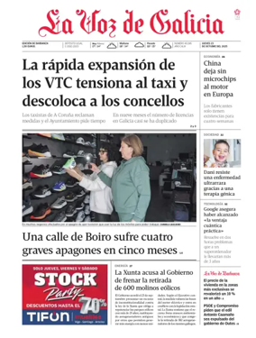 Cover of La Voz de Galicia (Barbanza)