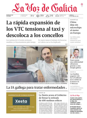 Cover of La Voz de Galicia (Vigo)