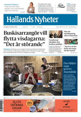 Cover of Hallands Nyheter