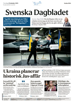 Cover of Svenska Dagbladet