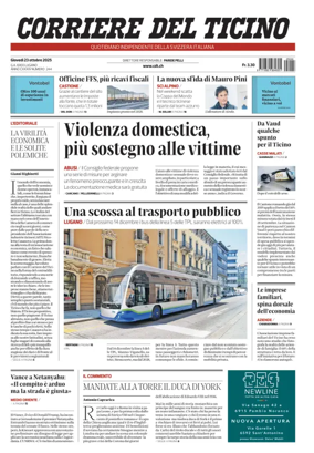Cover of Corriere del Ticino
